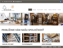 Tablet Screenshot of ekolor.sk